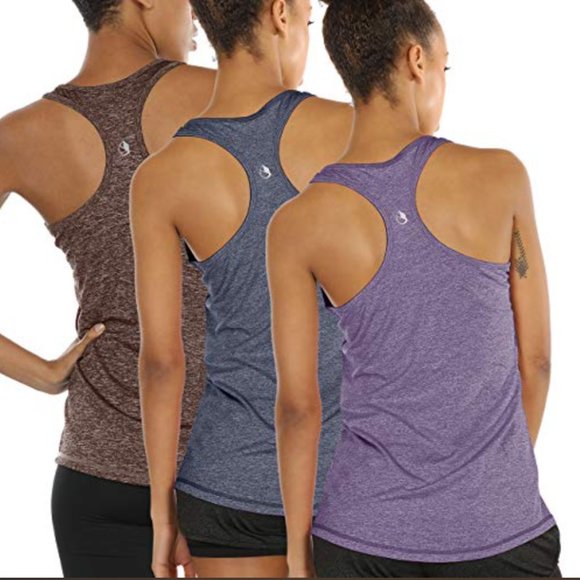 NWOT 3 Pack Icyzone Sportswear  Yoga Tops - Picture 1 of 7
